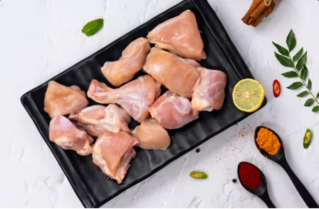 Chicken Curry Cut - Skinless, Boneless (Medium Pieces)