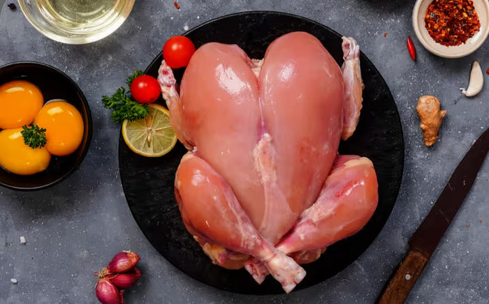Chicken Whole Uncut -Skinless (1 kg)