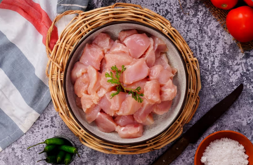 Chicken Curry Cut -Skinless, Boneless (Small Pieces)