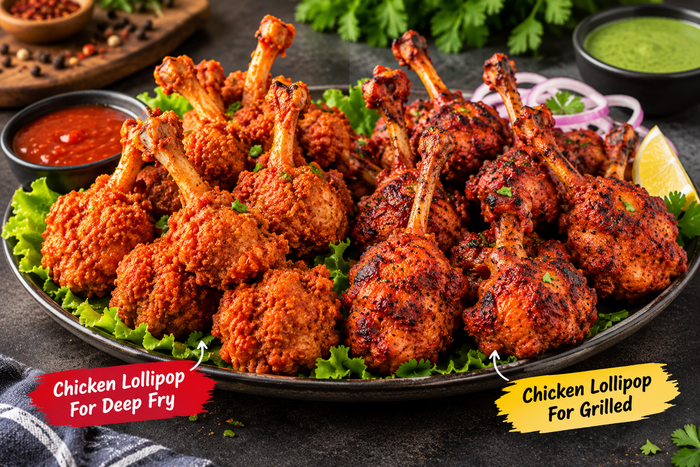 Chicken Lollipop for Deep Frying or Grilling